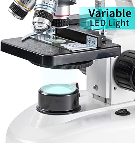 Binocular compound microscope with mechanical stage — photo 4