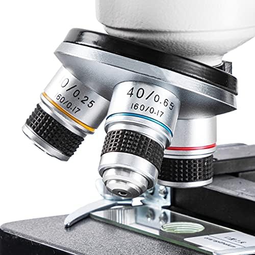 Binocular compound microscope with mechanical stage — photo 5