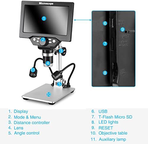 Koolertron 7 inch 12MP digital USB microscope — photo 5