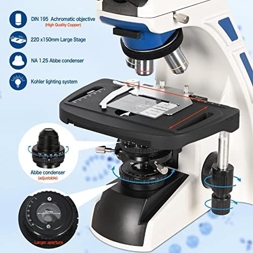 Trinocular digital microscope with screen — photo 3