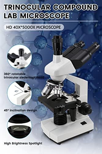Trinocular compound microscope with 5mp camera — photo 4