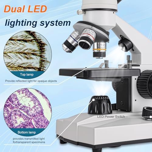 Biological monocular microscope with coaxial focus — photo 4