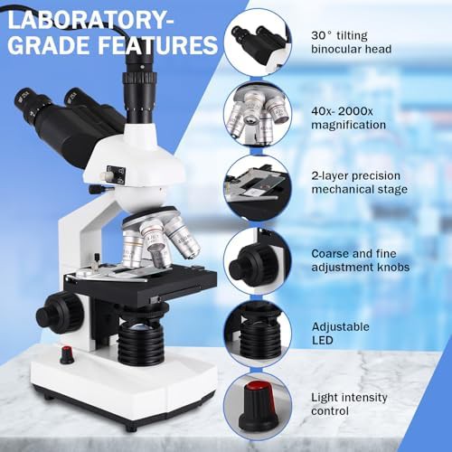 Trinocular professional microscope with USB camera — photo 5