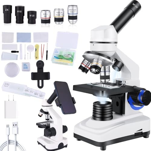 Compound Monocular Microscope with Dual Illumination