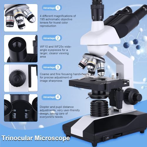 Trinocular Compound Microscope with USB Camera — photo 4