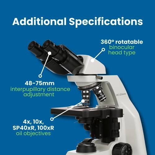 Accu-Scope compound binocular microscope with mechanical stage — photo 3