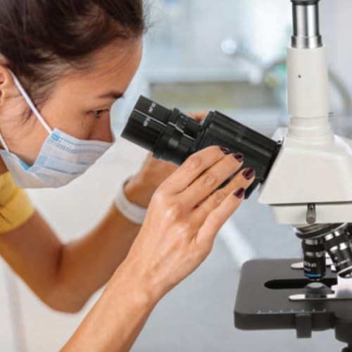 Accu-Scope compound binocular microscope with mechanical stage — photo 4