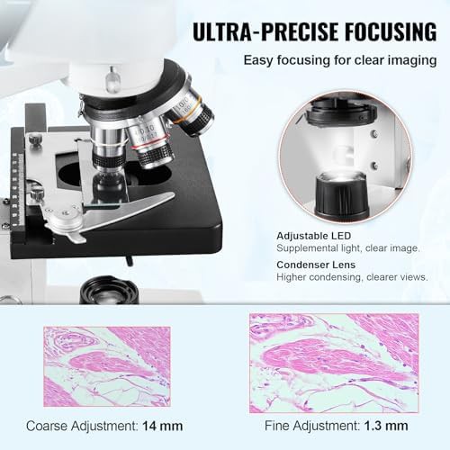VEVOR Trinocular Compound Lab Microscope 5000X — photo 3