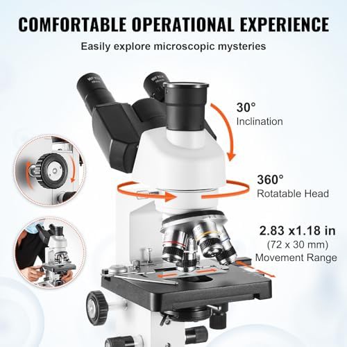 VEVOR Trinocular Compound Lab Microscope 5000X — photo 4