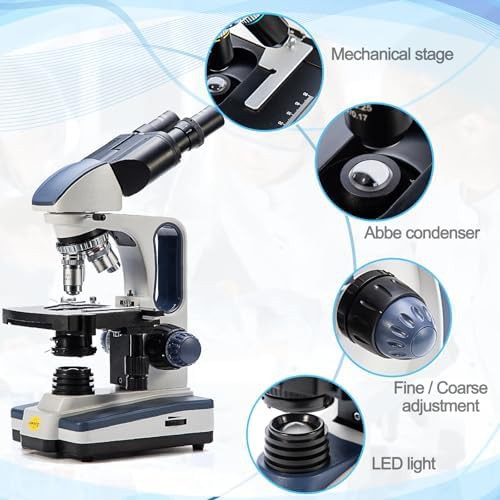 Digital binocular compound microscope with Siedentopf head — photo 4