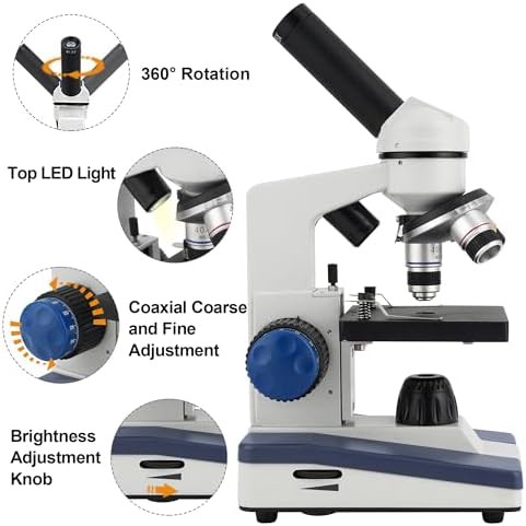 Compound Monocular Microscope with Dual LED — photo 3