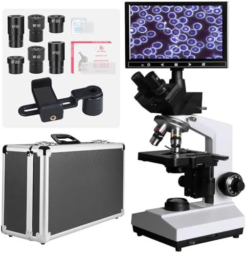 Darkfield and Brightfield Trinocular Microscope
