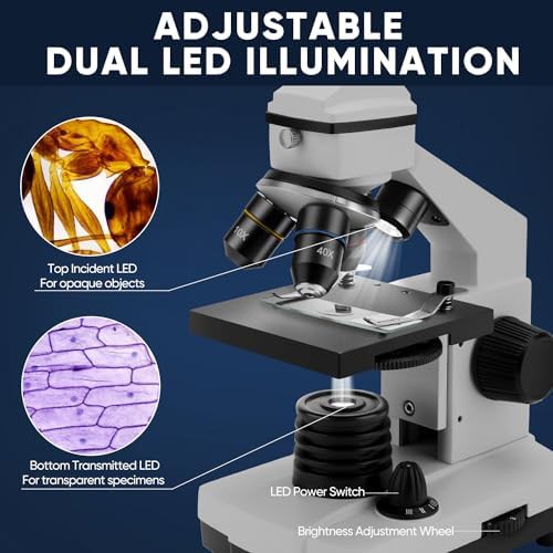 Biological lab microscope with phone adapter — photo 5