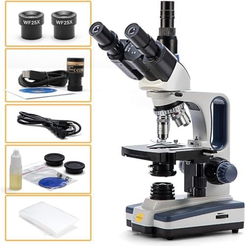 Swift trinocular compound lab microscope with camera — photo 5