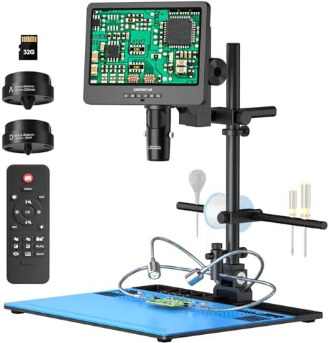 HDMI digital microscope with LCD screen
