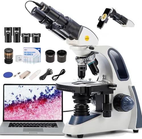SW380B student binocular microscope with camera