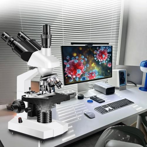 Trinocular mechanical stage laboratory microscope 5000x — photo 3