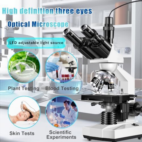 Trinocular mechanical stage laboratory microscope 5000x — photo 4