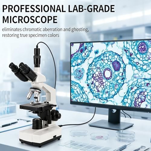 Trinocular Compound Lab Microscope with 5000x Zoom — photo 3
