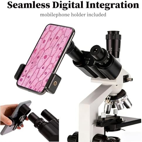 Trinocular Compound Lab Microscope with 5000x Zoom — photo 4
