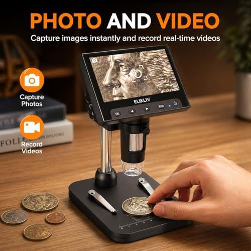 Digital coin microscope with LCD screen — photo 3