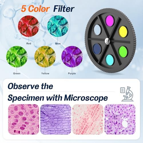 Monocular biological microscope with dual light — photo 3