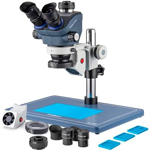 Kaisi professional trinocular microscope for soldering with camera