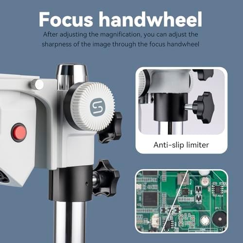 Kaisi professional trinocular microscope for soldering with camera — photo 5