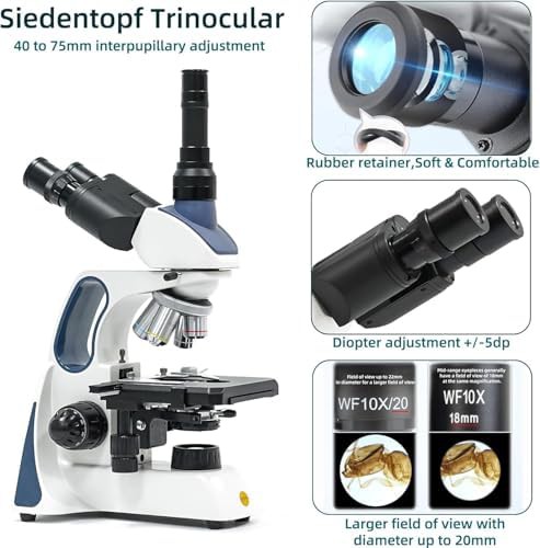 SW400 trinocular infinity optical compound microscope — photo 4