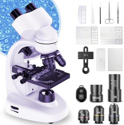 Binocular Lab Microscope with Mechanical Stage