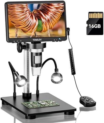Digital LCD microscope for soldering black