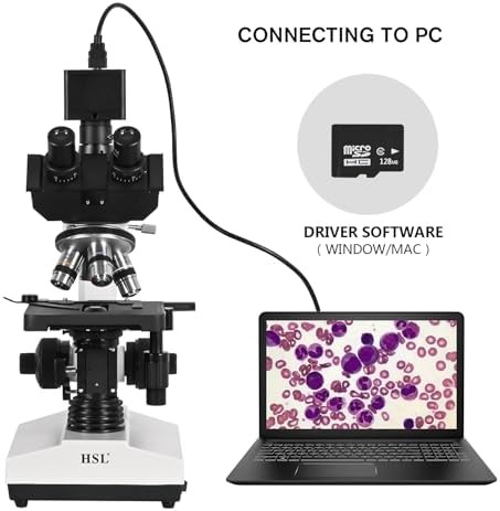 Eight inch trinocular microscope with camera — photo 4