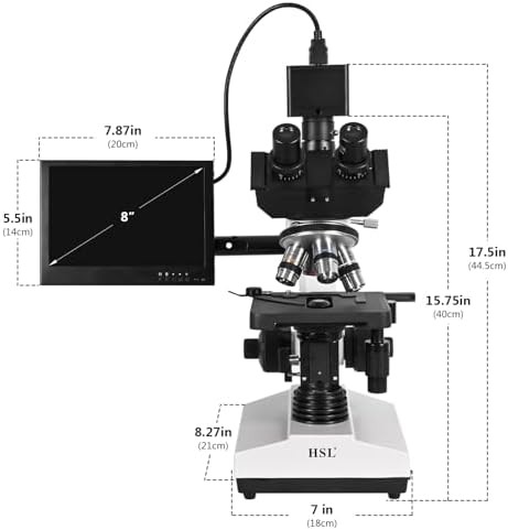 Eight inch trinocular microscope with camera — photo 5