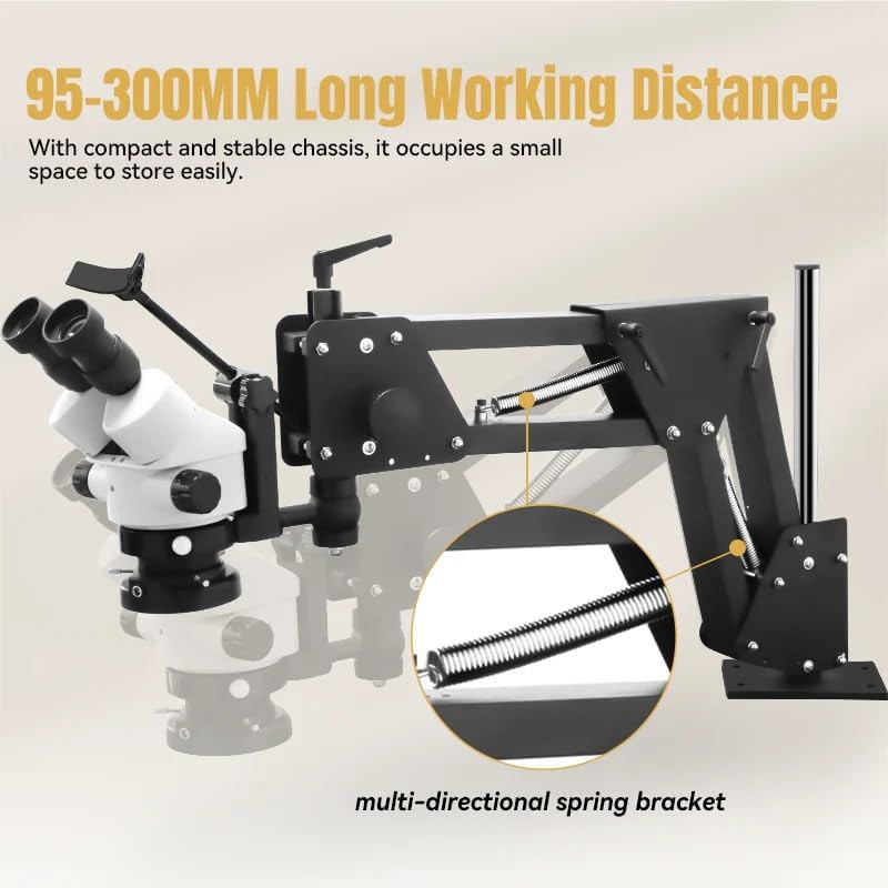 Stereo jewelry microscope with spring bracket — photo 3
