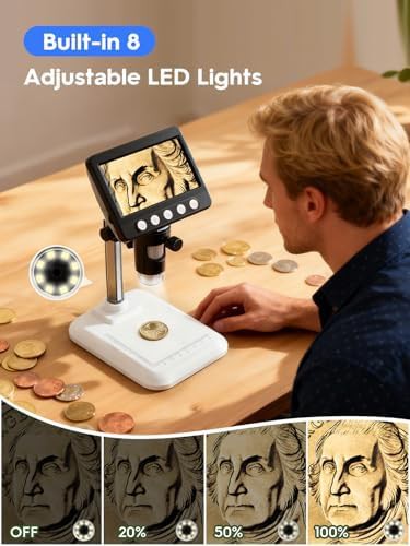 Digital LCD Coin Magnifier with 1000x Zoom — photo 5