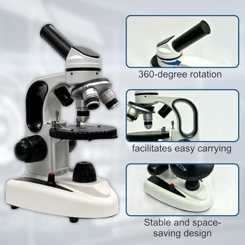White and Black Monocular Compound Microscope — photo 3