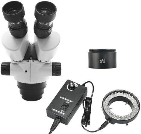 Lakimi white 7X-90X binocular jewelry microscope head