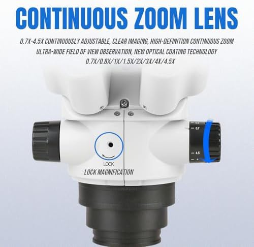 Lakimi white 7X-90X binocular jewelry microscope head — photo 3