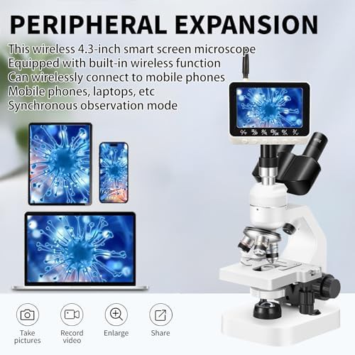 Trinocular microscope with WiFi electronic eyepiece — photo 3