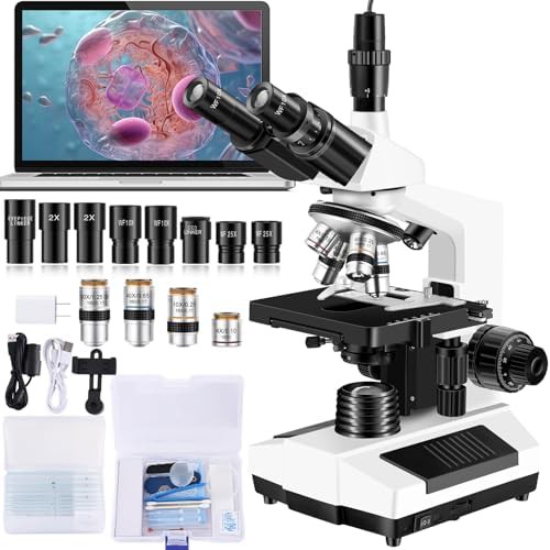 Monocular home school microscope slide bundle