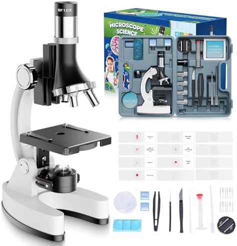 Kids LED Microscope with Experiment Kit