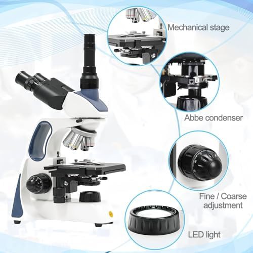 Infinity corrected trinocular microscope with 10MP camera — photo 3