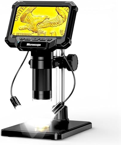 LCD Digital Coin Microscope with Side Lights