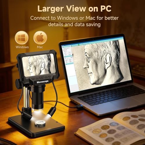 LCD Digital Coin Microscope with Side Lights — photo 5
