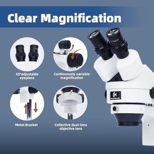 Professional Binocular Stereo Microscope with LED — photo 3