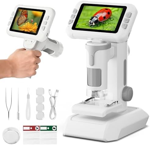 HEWEIMEI 1600X digital kids microscope with screen