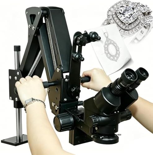 Professional Trinocular Stereo Zoom with Boom Arm