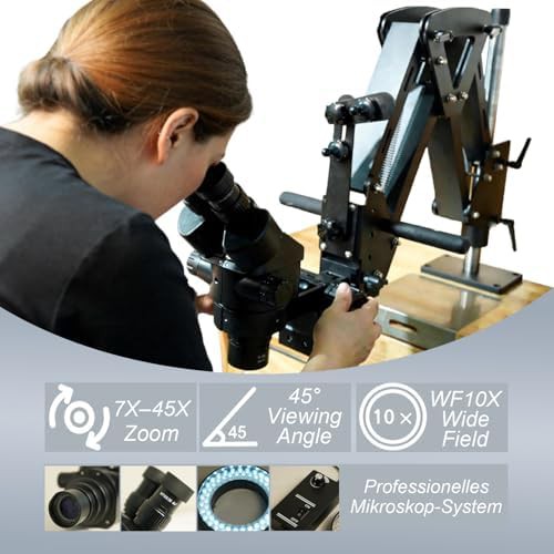 Professional Trinocular Stereo Zoom with Boom Arm — photo 3