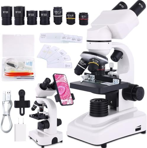 Binocular Lab Microscope with Mechanical Stages