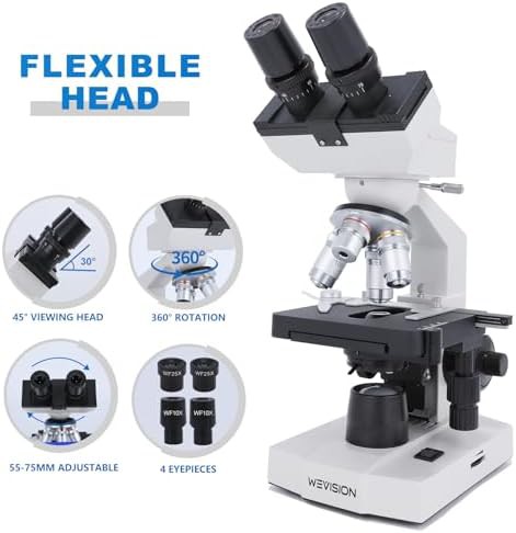 Professional Binocular Compound Microscope with LED — photo 5